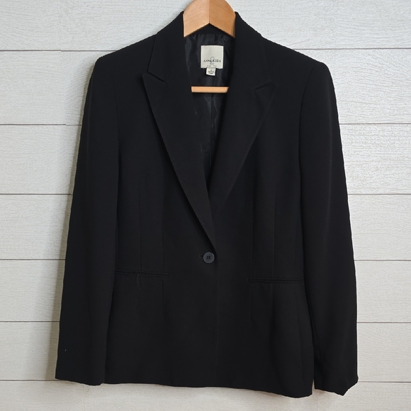 Anne Klein Elegant Black Blazer - Picture 1 of 8